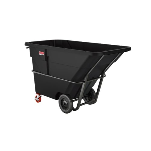 Camión basculante de servicio pesado Suncast Commercial de 1-1/2 yardas cúbicas, negro